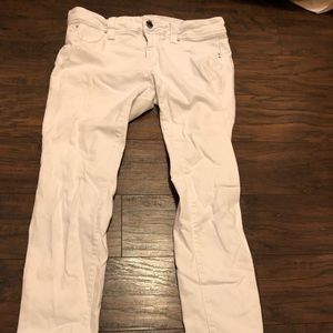 Plain white skinny jeans